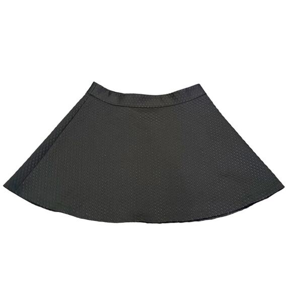 Banana Republic Skirt 10 Petite Black Skater BR Textured Flare A-line Mini Short - Picture 14 of 14